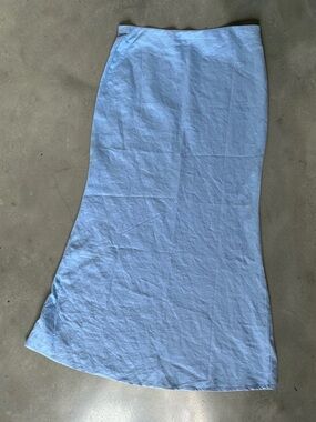 Anthropologie Sky Blue Maxi Skirt